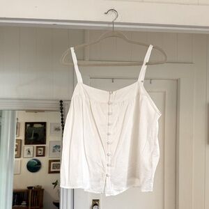 Faherty Marina Camisole Large - White summer